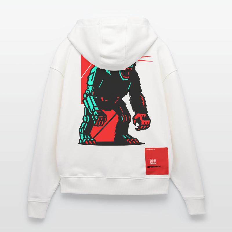 Mecha Techno Bär Zip Hoodie - made by SPREAD