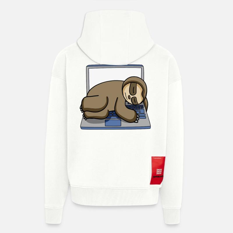 Computer Nerd Programmer Gift - Zip Hoodie - made by SPREAD - OFF WHITE