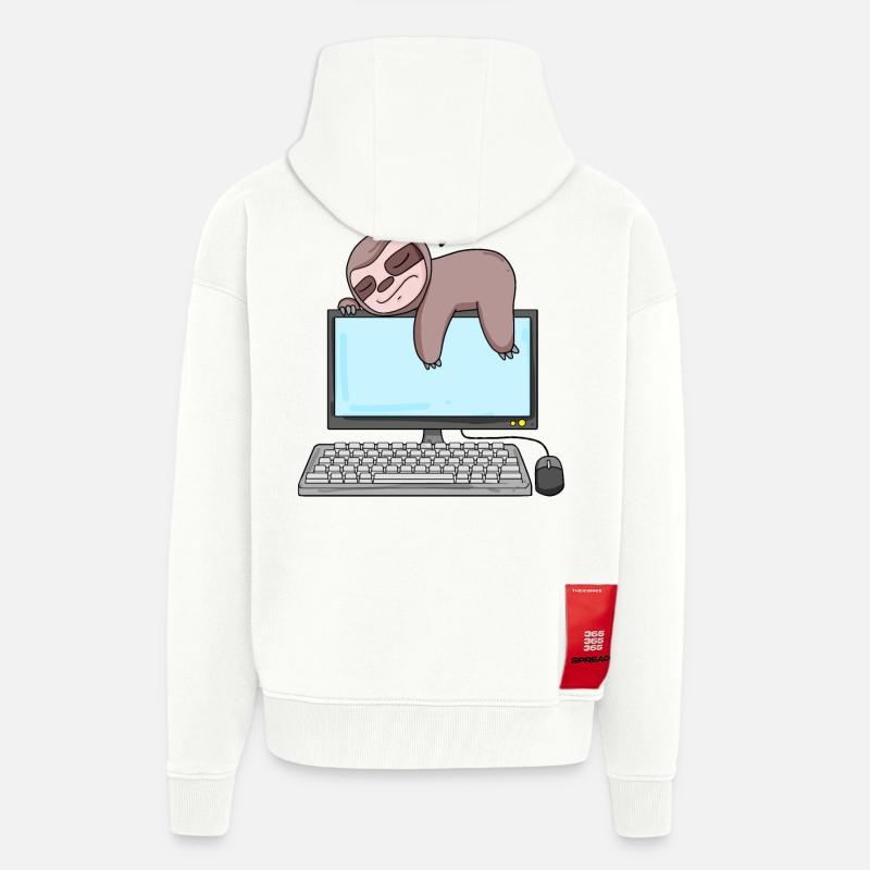 Computer Nerd Programmierer Geschenk - Zip Hoodie - made by SPREAD - OFF WHITE