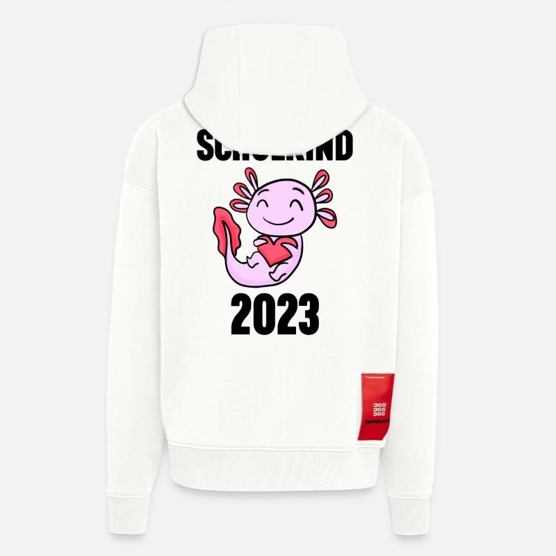 Schuldkind Einschulung 2023 - Zip Hoodie - made by SPREAD - OFF WHITE
