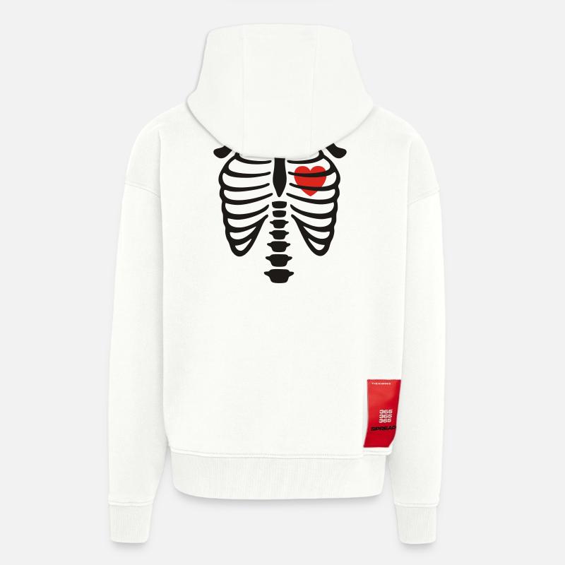 Till Death Do Us partie - Veste à capuche bio épaisse oversize fabriqué en UE - OFF WHITE