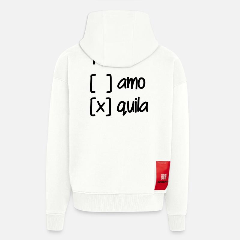 Wahl Te Amo oder Tequila - Zip Hoodie - made by SPREAD - OFF WHITE