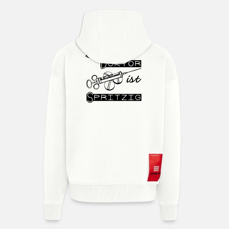 Doktor Spritzig Geschenk - Zip Hoodie - made by SPREAD - OFF WHITE
