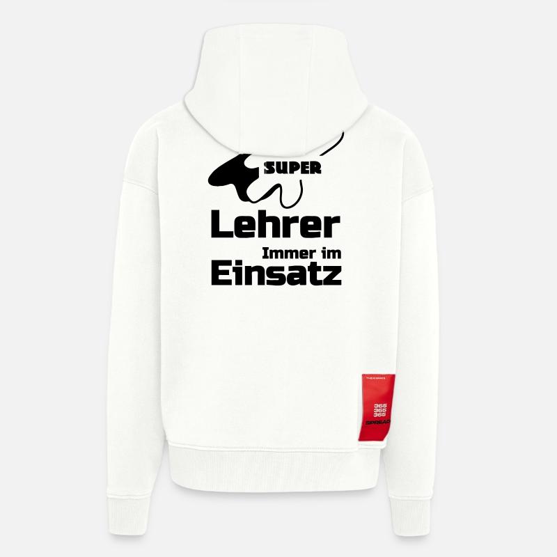 Super Lehrer Geschenk - Zip Hoodie - made by SPREAD - OFF WHITE