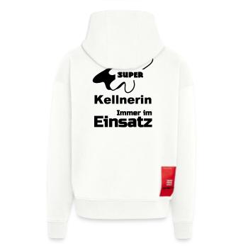 Super Kellnerin Geschenk - Zip Hoodie - made by SPREAD - OFF WHITE - Hinten