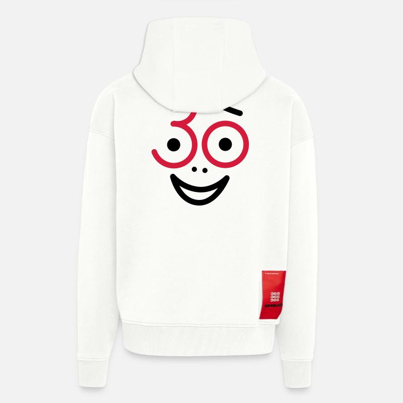 Juhu 30 Jahre ! - Zip Hoodie - made by SPREAD - OFF WHITE