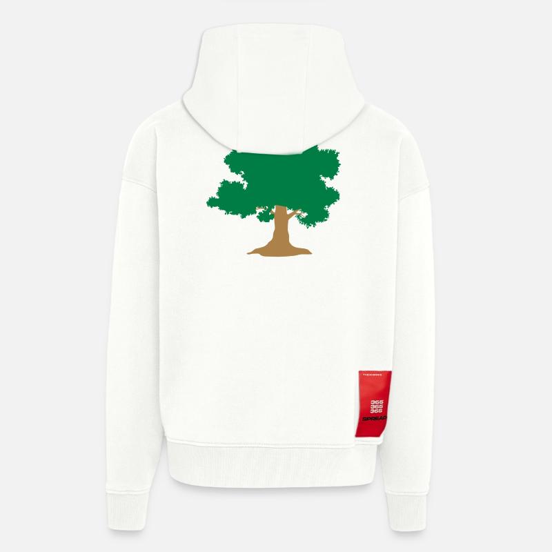 wild tree Baum - Zip Hoodie - made by SPREAD - OFF WHITE