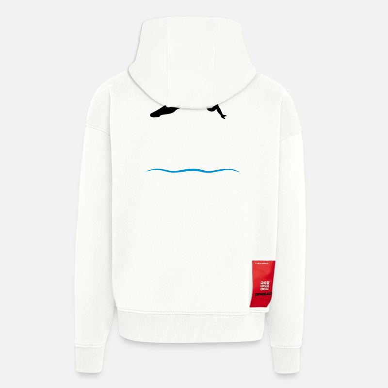 Turmspringer - Zip Hoodie - made by SPREAD - OFF WHITE