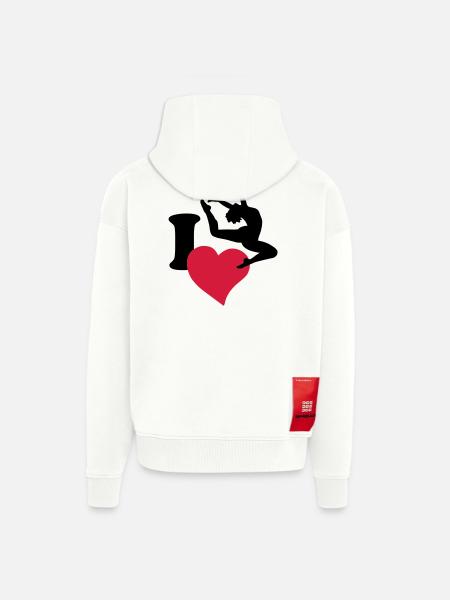 I love to dance - Zip Hoodie - made by SPREAD - OFF WHITE