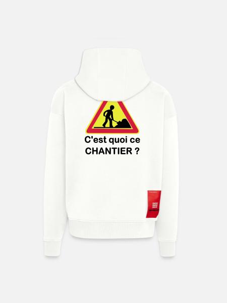 What is this site? - Zip Hoodie - made by SPREAD - OFF WHITE