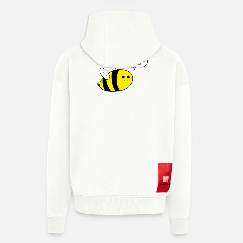 Thick bee bee gift - Zip Hoodie - made by SPREAD - OFF WHITE