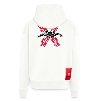 skydiver extreme - Veste à capuche bio épaisse oversize fabriqué en UE - OFF WHITE - Dos