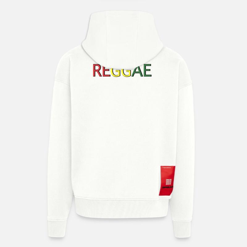 Reggae Farbcode Schriftzug - Zip Hoodie - made by SPREAD - OFF WHITE