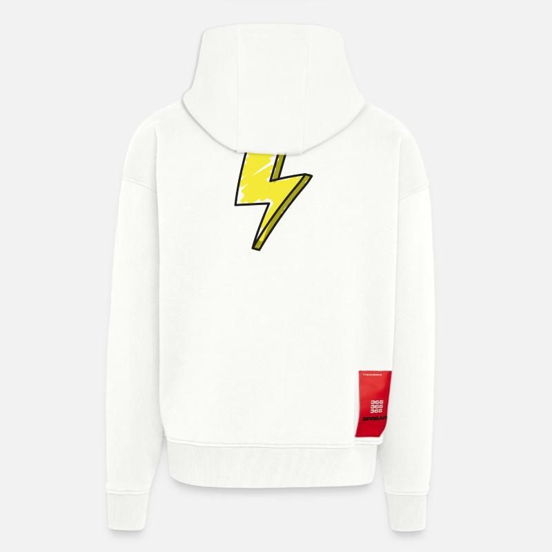 Blitz - Illustration - Zip Hoodie - made by SPREAD - OFF WHITE