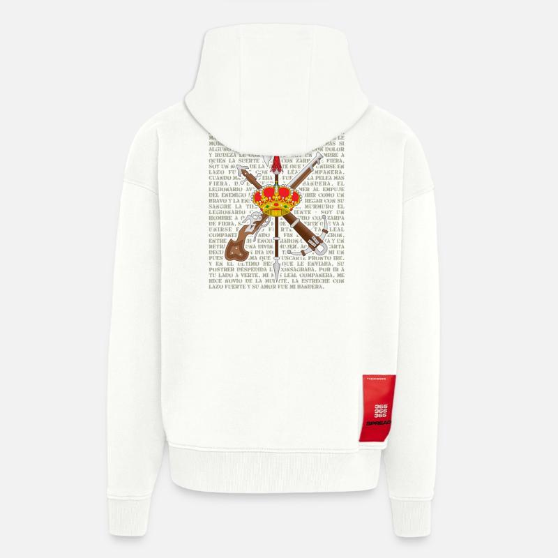 Der Freund des Todes - Zip Hoodie - made by SPREAD - OFF WHITE