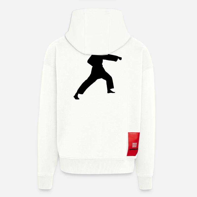 Punsch Karate oder Teakwondo Punsch - Zip Hoodie - made by SPREAD - OFF WHITE