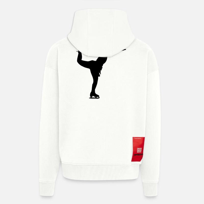Eiskunstlauf Tanzende Mädchen oder Frauen - Zip Hoodie - made by SPREAD - OFF WHITE