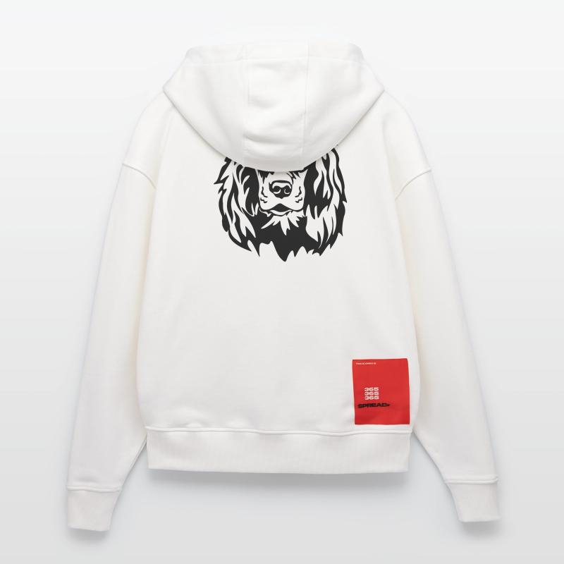 Gordon Setter Head Zip Hoodie - made by SPREAD