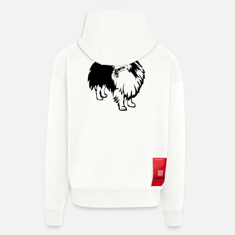 Sheltie - Veste à capuche bio épaisse oversize fabriqué en UE - OFF WHITE