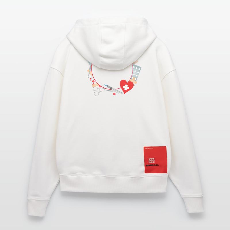 Erste Hilfe Set oder Reiseapotheke als Rahmen Zip Hoodie - made by SPREAD