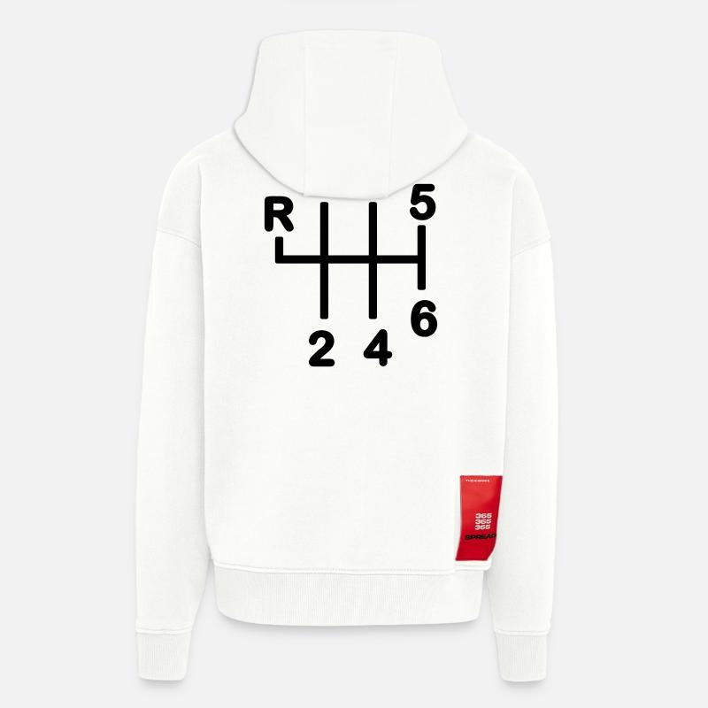 Getriebe 6-Gang-Getriebe - Zip Hoodie - made by SPREAD - OFF WHITE