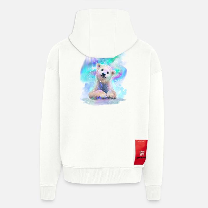 Eisbär - Zip Hoodie - made by SPREAD - OFF WHITE