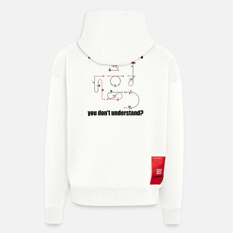Aresti Symbol Aerobatic Pilot Flight Maneuvers - Zip Hoodie - made by SPREAD - OFF WHITE