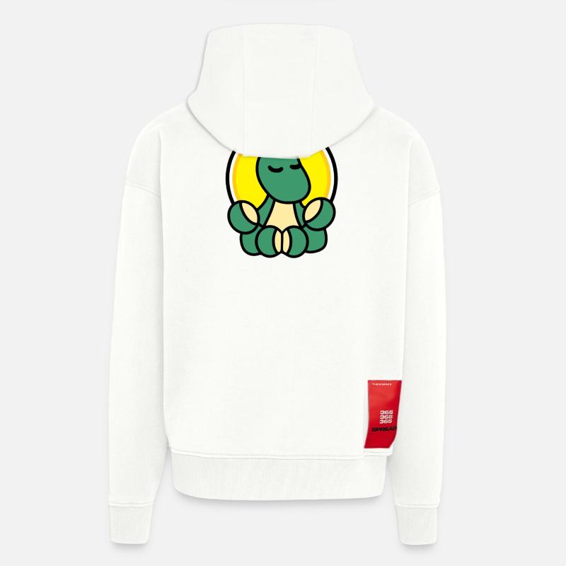 Dolly Zen - Veste à capuche bio épaisse oversize fabriqué en UE - OFF WHITE