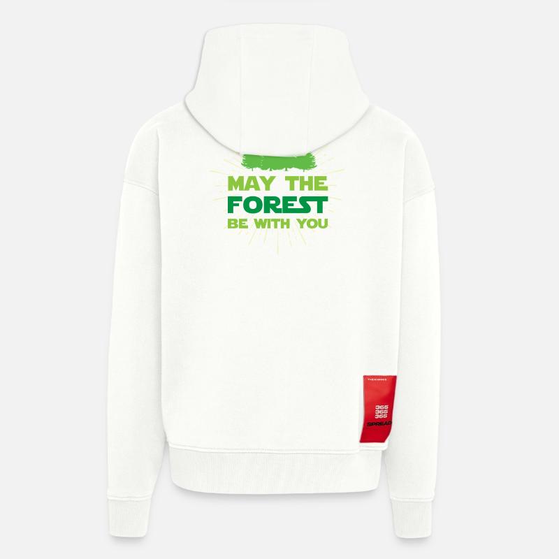 Möge der Wald mit dir sein - Zip Hoodie - made by SPREAD - OFF WHITE