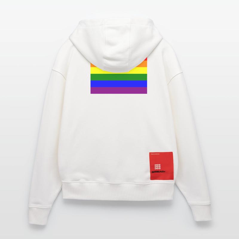 Pride Regenbogen Flaggendesign Zip Hoodie - made by SPREAD