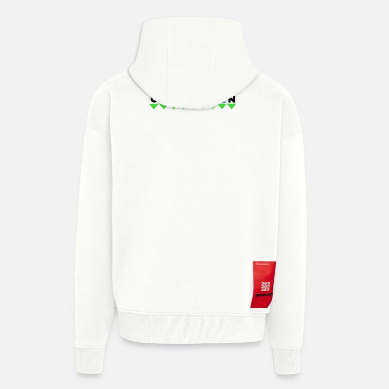 Gezeiten Aberglaube Steinbock Astrologie Spruch - Zip Hoodie - made by SPREAD - OFF WHITE