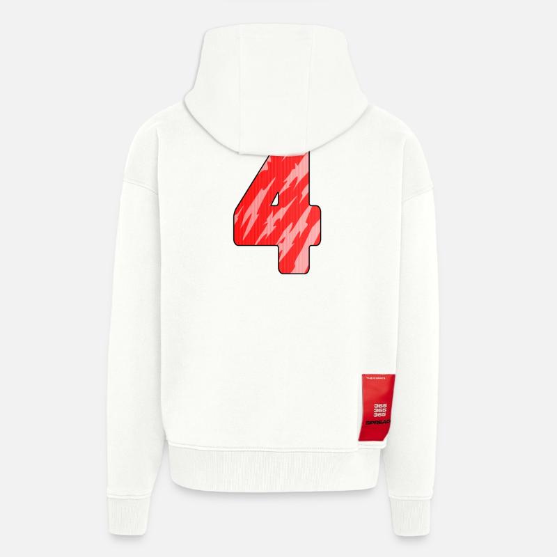 4 - Veste à capuche bio épaisse oversize fabriqué en UE - OFF WHITE