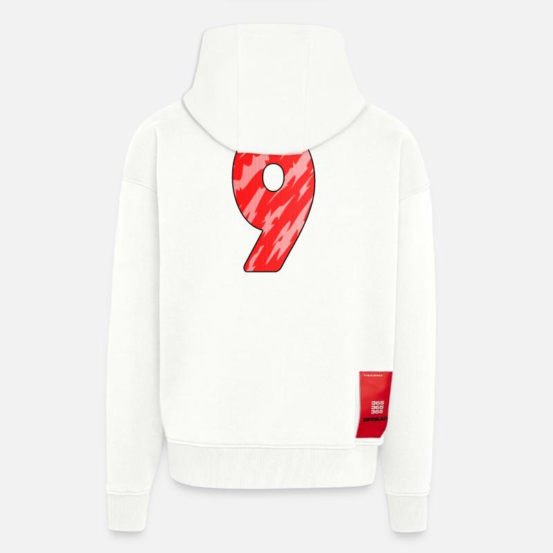 9 - Veste à capuche bio épaisse oversize fabriqué en UE - OFF WHITE