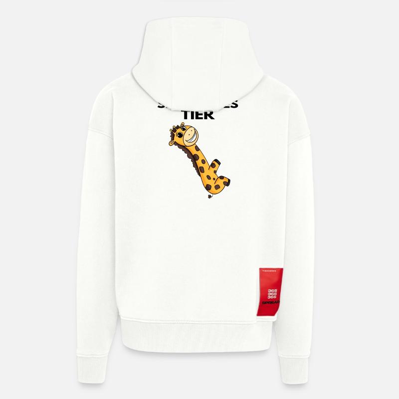 Teamleiter Giraffe Trainer Leitung Chef - Zip Hoodie - made by SPREAD - OFF WHITE
