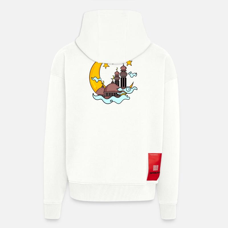 Moschee mit Halbmond - Zip Hoodie - made by SPREAD - OFF WHITE