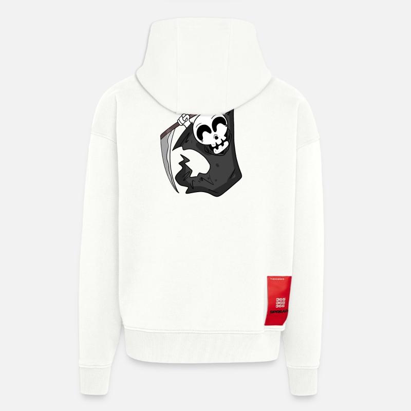 Sensenmann freut sich - Zip Hoodie - made by SPREAD - OFF WHITE
