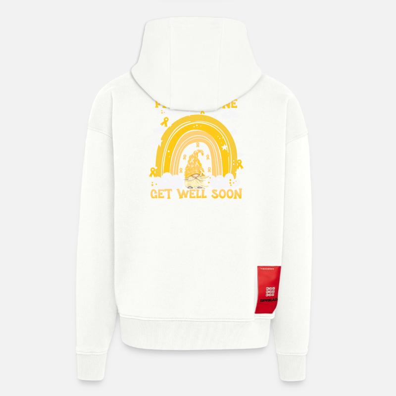 Gnome One Fights Alone Sarkomkrebs - Zip Hoodie - made by SPREAD - OFF WHITE