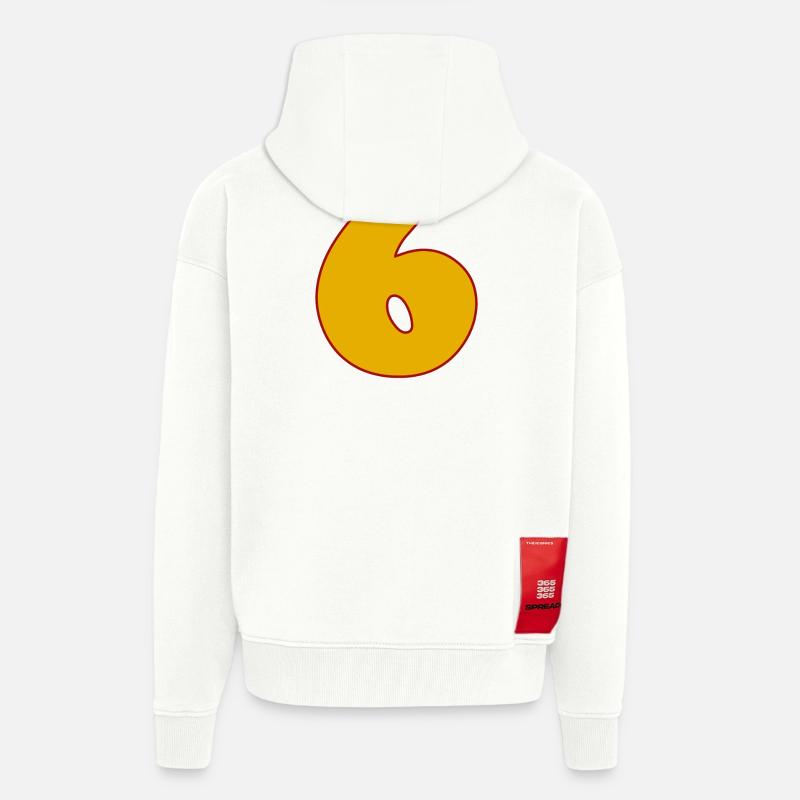 6 - Veste à capuche bio épaisse oversize fabriqué en UE - OFF WHITE
