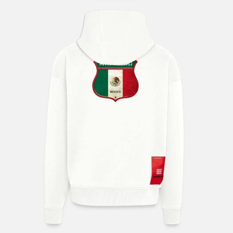 Aguascalientes Mexiko Wappen Design - Zip Hoodie - made by SPREAD - OFF WHITE