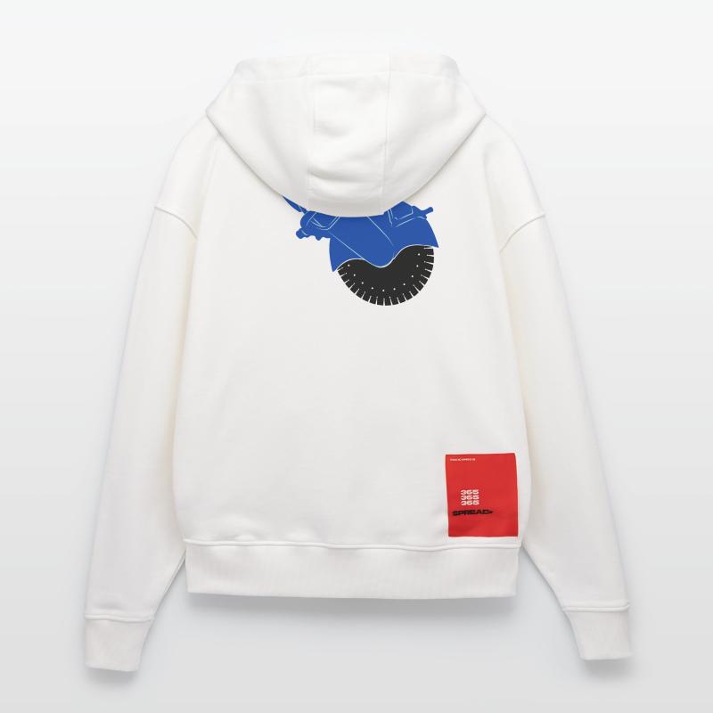 Pflastersteinsäge oder Steinsägemaschine Zip Hoodie - made by SPREAD