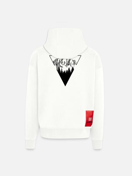 Mountain - Zip Hoodie - made by SPREAD - OFF WHITE