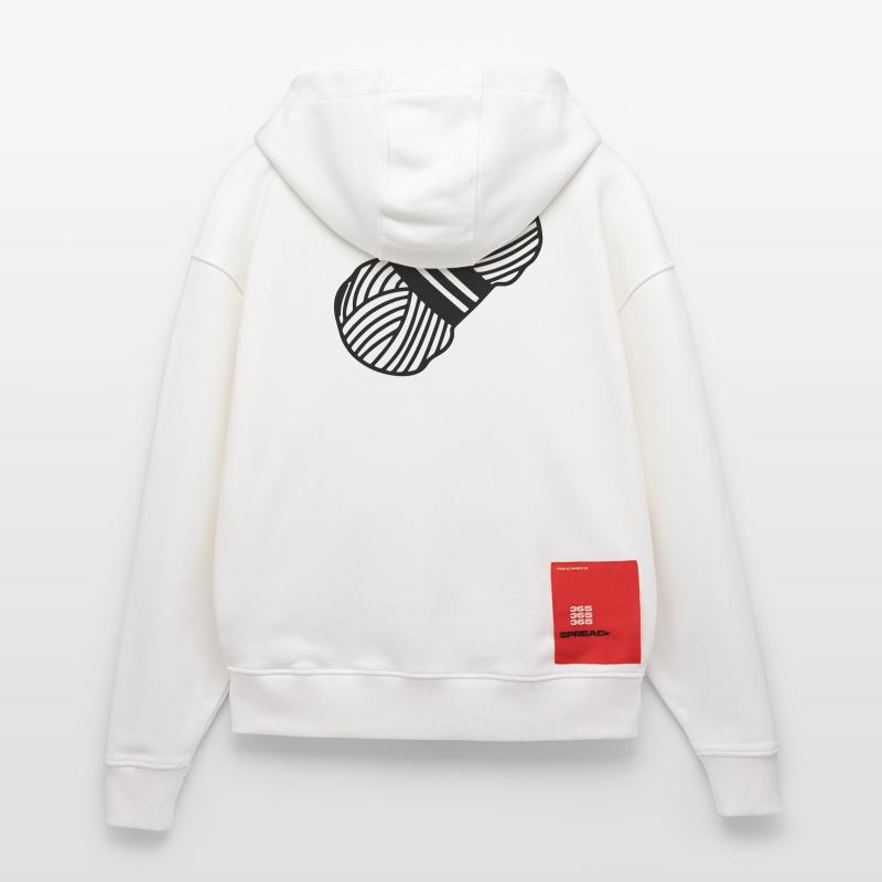 Wolle knoten oder häkeln Zip Hoodie - made by SPREAD