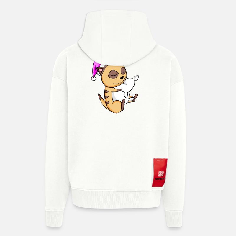 Suricate - Veste à capuche bio épaisse oversize fabriqué en UE - OFF WHITE