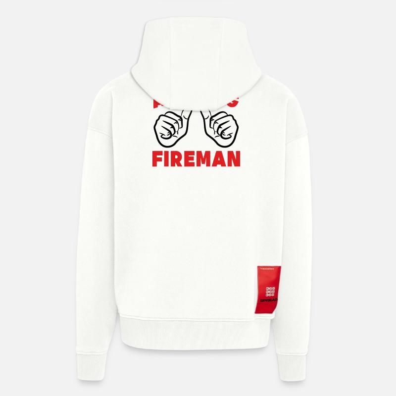 Berufsfeuerwehr Brandschutz Feuerwehr Statement - Zip Hoodie - made by SPREAD - OFF WHITE
