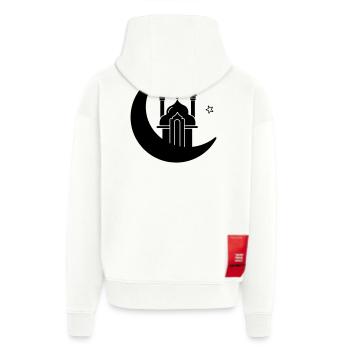 Moschee religiöse Kultstätte im Mond - Zip Hoodie - made by SPREAD - OFF WHITE - Hinten