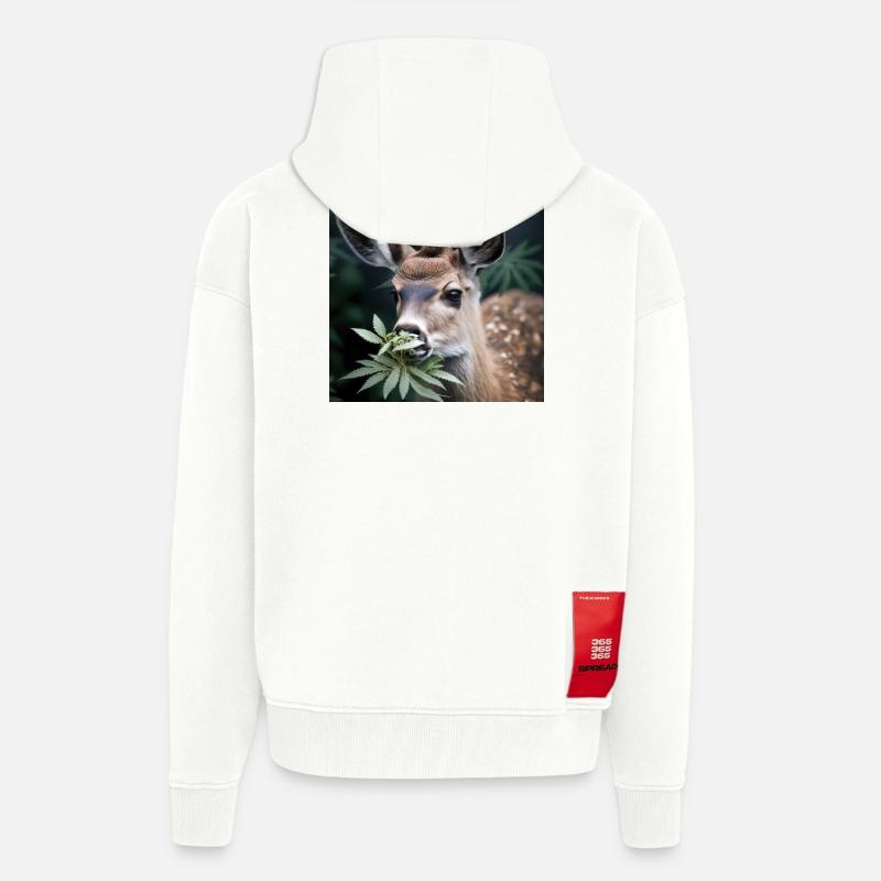 Cannabiche 07 mit Tippfehler - Zip Hoodie - made by SPREAD - OFF WHITE