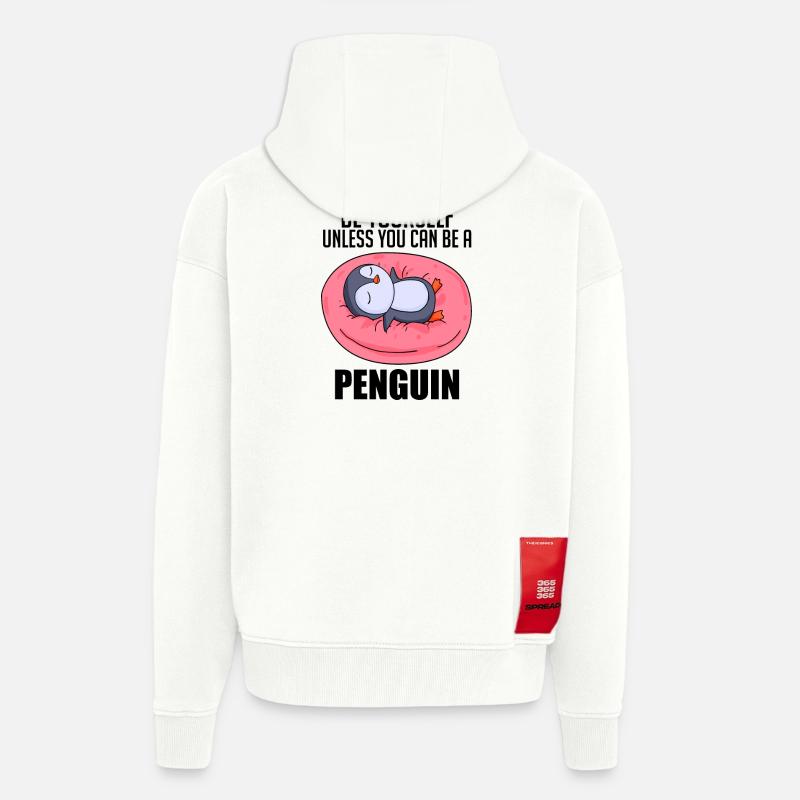Pinguin Pinguine Spruch - Zip Hoodie - made by SPREAD - OFF WHITE