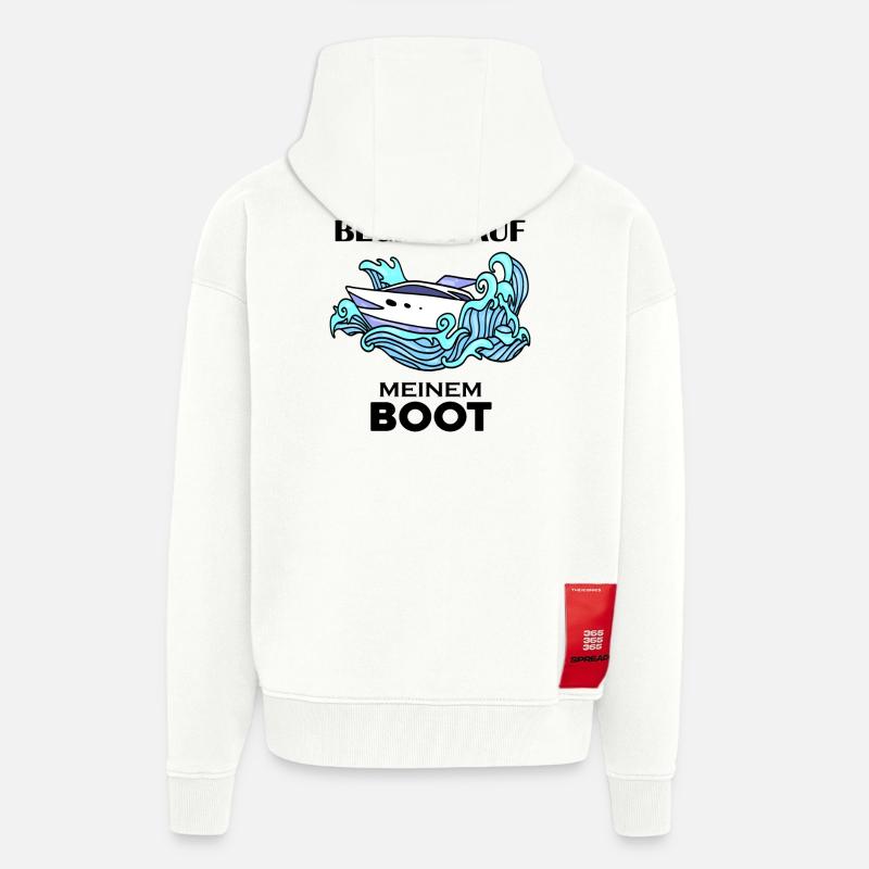 Boote Motorboot - Zip Hoodie - made by SPREAD - OFF WHITE