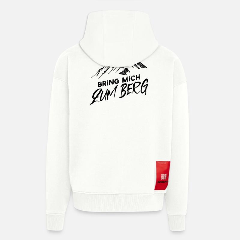 Wanderer Bergsteigen Statement Wandern Berggipfel - Zip Hoodie - made by SPREAD - OFF WHITE