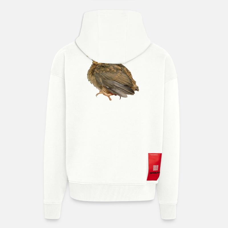 Succursale de Robin - Veste à capuche bio épaisse oversize fabriqué en UE - OFF WHITE